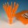 Papstar Jumbo Trinkhalme orange, 25cm x 8mm (135 Stück)