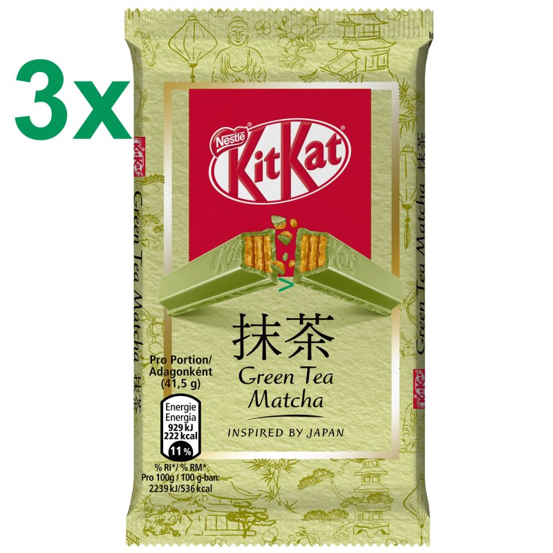 KitKat Green Tea Matcha - Japan inspirt 3er SET