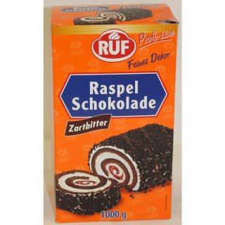 Ruf Raspelschokolade Zartbitter, (1X1kg Packung)