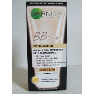 Garnier BB Cream Miracle Skin Perfector Medium (50ml Tube)