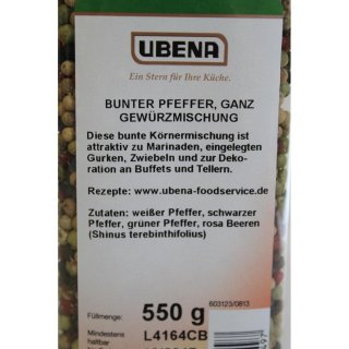 Ubena Bunter Pfeffer Gewürzmischung (500g Streuer)