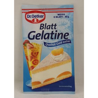 Dr. Oetker Blattgelantine  (1X10g Packung)