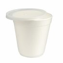 Papstar Suppenschale mit Deckel ISO 600ml, 12 x 14,5 cm...