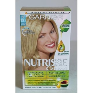 Garnier Nutrisse Creme Pflegende Intensiv-Coloration, 100 Extra helles Naturblond