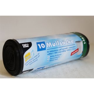 Papstar Müllsäcke Extra Breit 80x110cm, 140 Liter (10 Stck. Rolle)