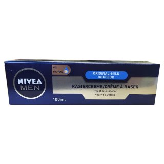 Nivea Men RasierCreme Original-Mild Douceur (100ml Packung)