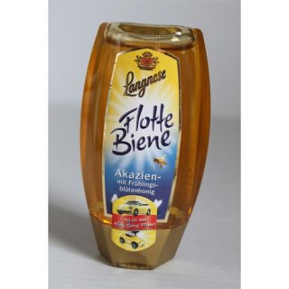 Langnese Flotte Biene Akazien- mit Frühlingsblütenhonig (500g Squeezerflasche)