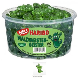 Haribo Waldmeister-Geister 150 Stk. (1,2Kg Runddose)