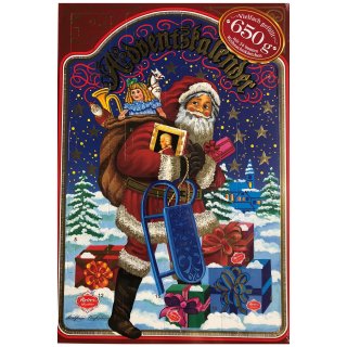 Reber Adventskalender mit 24 bunten Weihnachtskärtchen (650g)