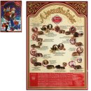 Reber Adventskalender mit 24 bunten Weihnachtskärtchen (650g)