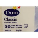 Duni Servietten creme Premium 4lagig Classic 40x40cm (50 Stck. Packung)