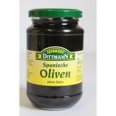 Dittmann Spanische Oliven Geschwärzt, ohne Stein (1X300g Glas)