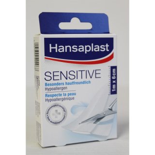 Hansaplast Sensitiv, besonders hautfreundlich Hypoallergen (1m x 6cm breit)