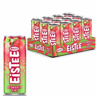 Rauch Eistee Strawberry Kiwi (12x330ml Dose) VPE